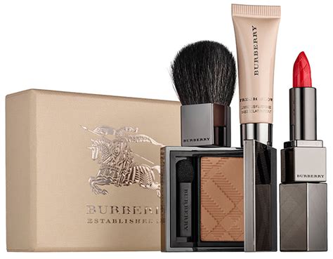 burberry makeup brush set|Burberry lipstick.